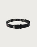 MULTI LOGO LEATHER BELT LADIES