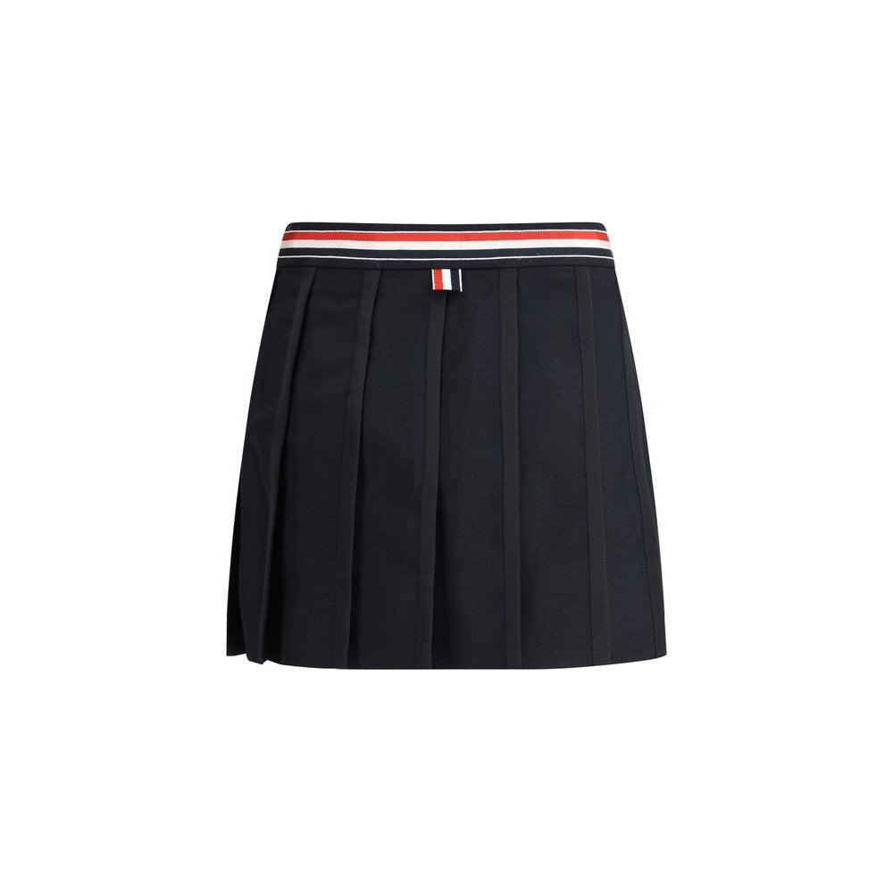 Women's Grosgrain-Trim Pleated Mini Skirt | Thom Browne