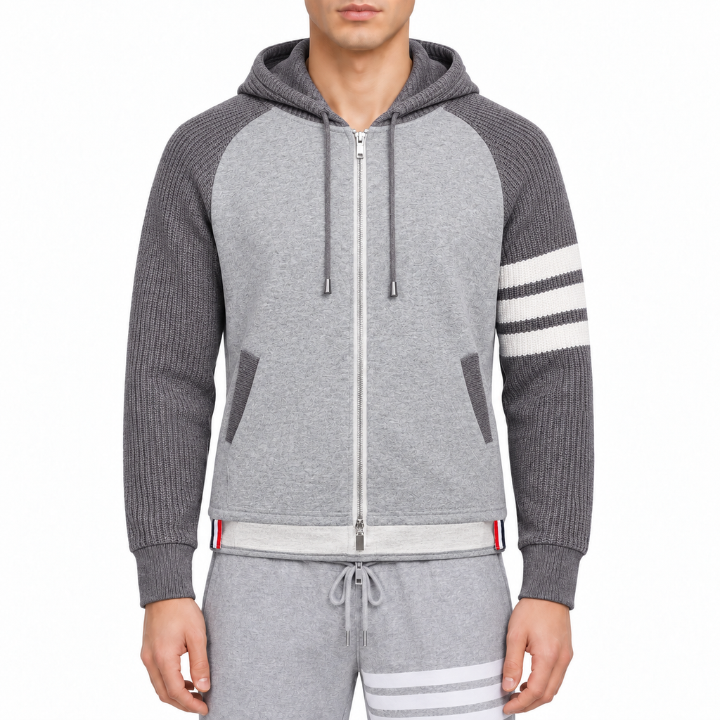 Classic Four-Bar Thickened Hoodie | Thom Browne