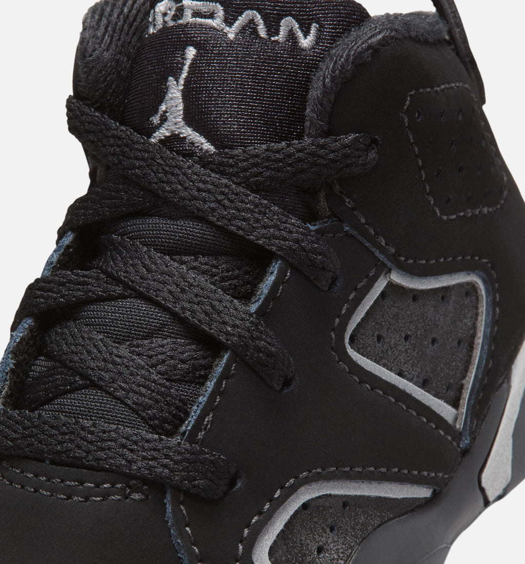 Air Jordan 6 Cap & Gown Infant/Toddler Lifestyle Shoe – Black/Reflective Silver
