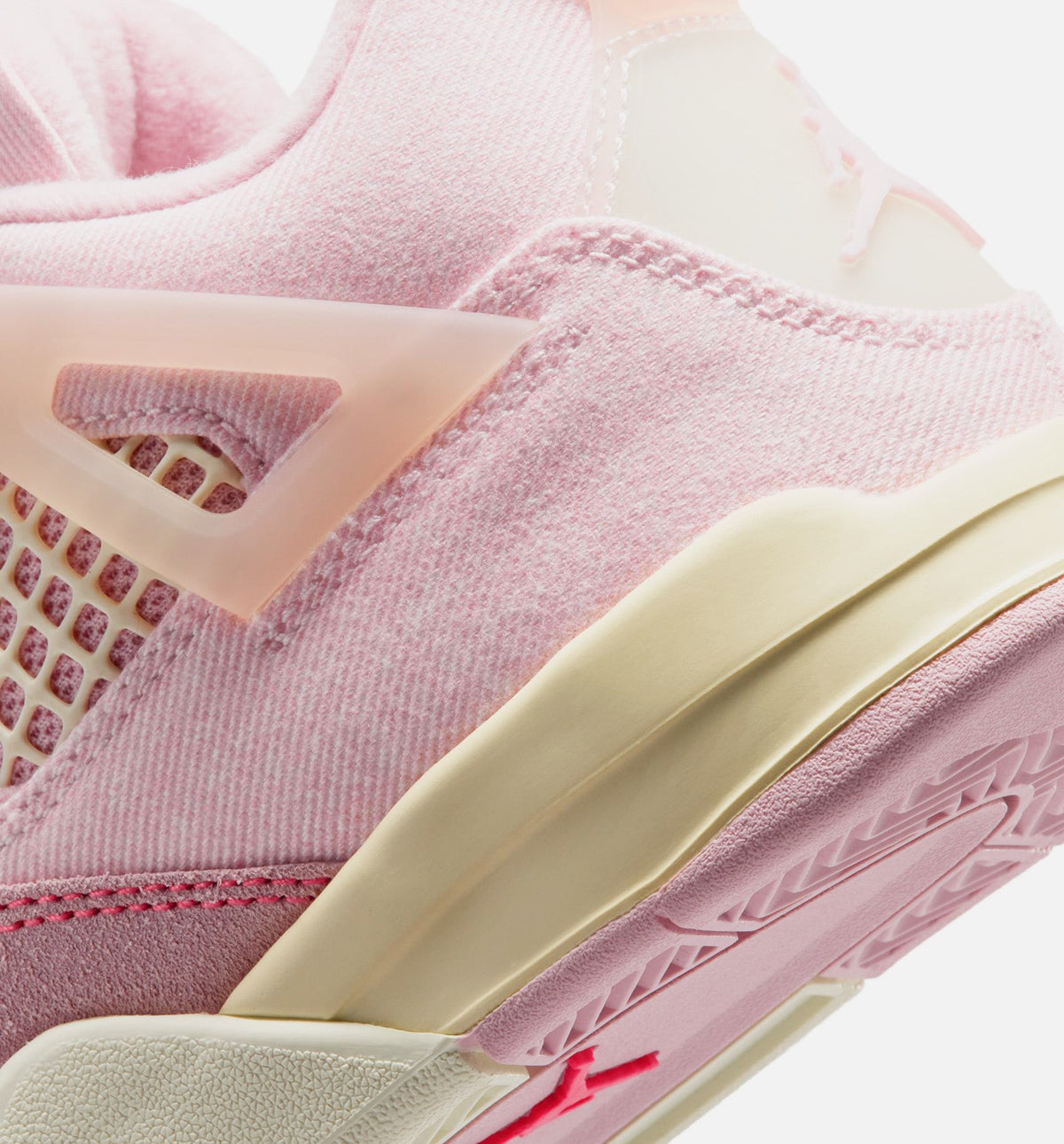 Air Jordan 4 Retro Pink Pearl and Iced Carmine Preschool Girls' Sneakers - Pearl Pink/Iced Carmine/Coconut Milk