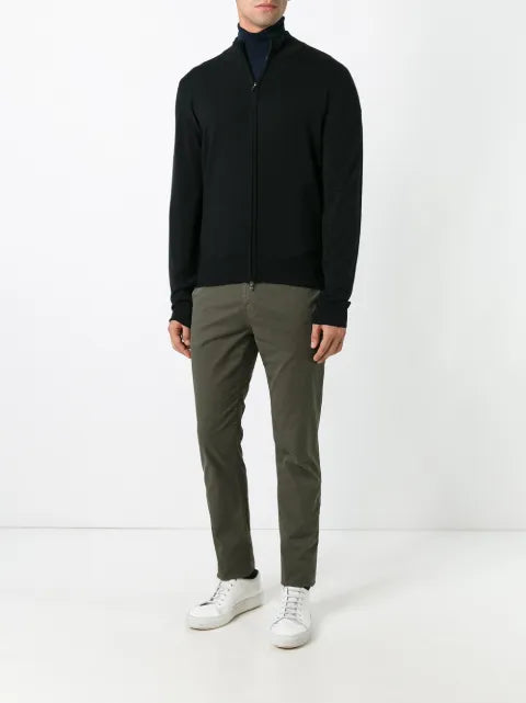 John Smedley high neck zipped cardigan