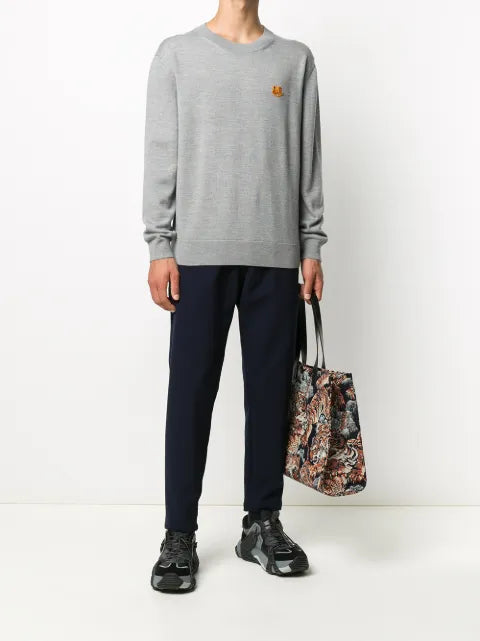 Kenzo Tiger embroidered crew neck jumper