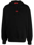 424 logo-embroidered cotton hoodie