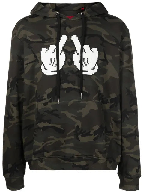 Mostly Heard Rarely Seen 8-Bit Double F-print cotton hoodie