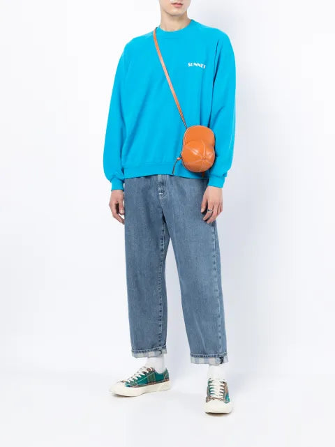 Sunnei logo-print crew-neck sweatshirt