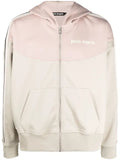 Palm Angels panelled hooded track jacket