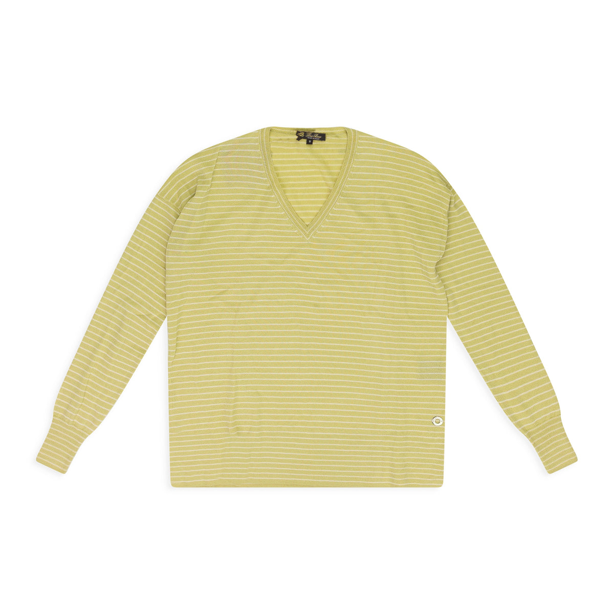 Yellow Scollo Riomaggiore V Neck Sweater