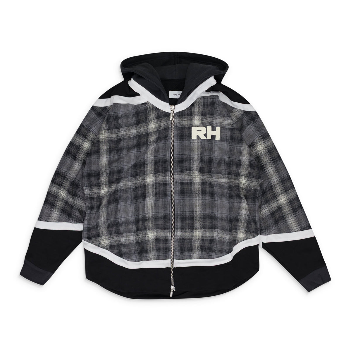 Grey Hockey Zip-UP Hoodie