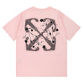 OFF WHITE logo-print Pink T-shirt