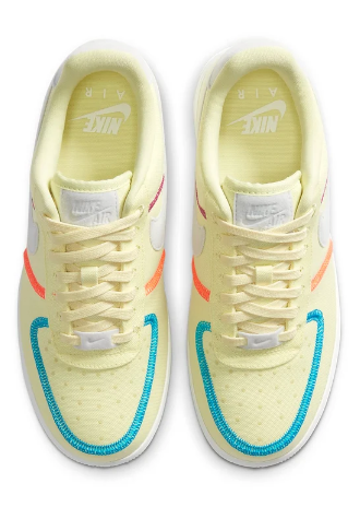 Wmns Nike Air Force 1 ’07 Low LX – Stitched Canvas ‘Life Lime’