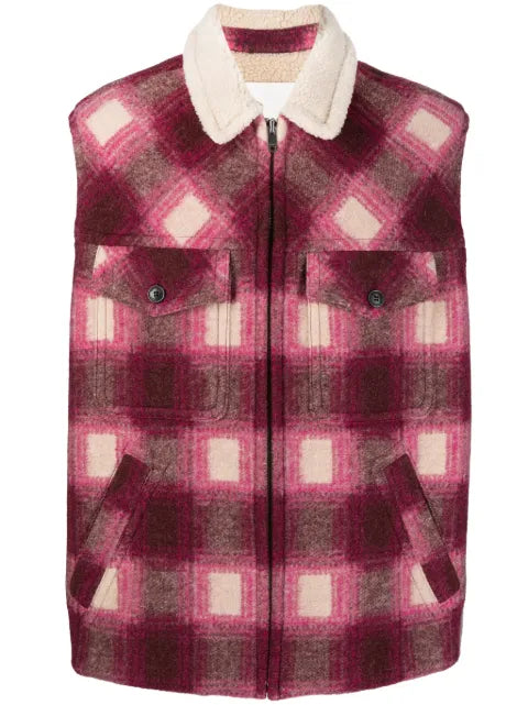 MARANT KIRAN check-pattern gilet