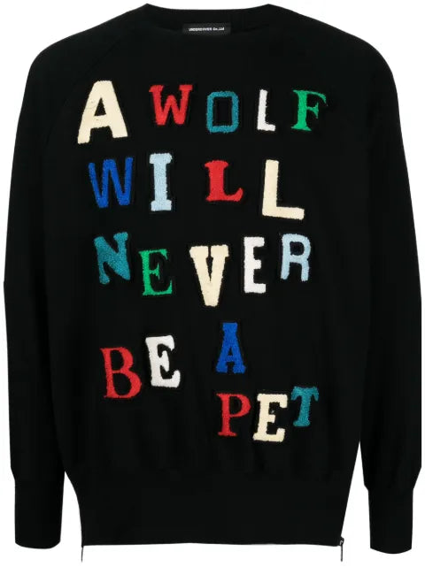 Undercover patch-lettering cotton sweatshirt
