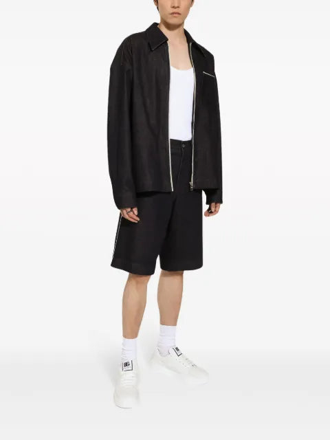 Dolce & Gabbana logo-print cotton jacket
