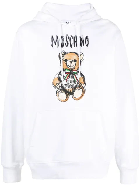 Moschino Teddy-Bear cotton hoodie