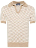 Drumohr intarsia-knit polo jumper