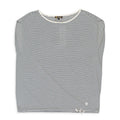 CASHMERE STRIPED WHITE?BLACK SWEATER