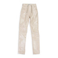 HIGH WAISTED VINYL BEIGE TROUSER