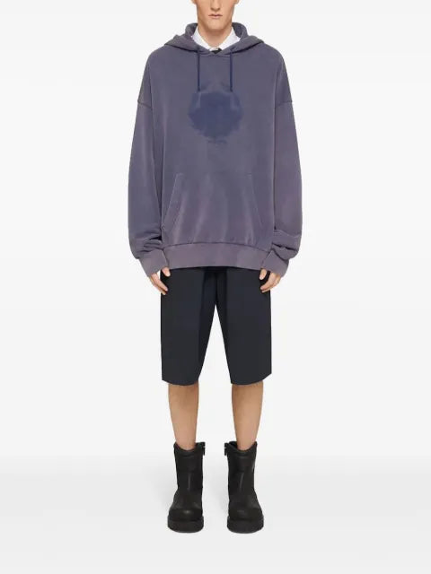 Givenchy shadow oversized hoodie in fleece