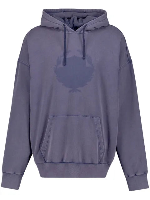 Givenchy shadow oversized hoodie in fleece