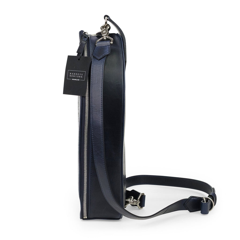 INDIGO EMBROIDERED CROSSBODY BAG