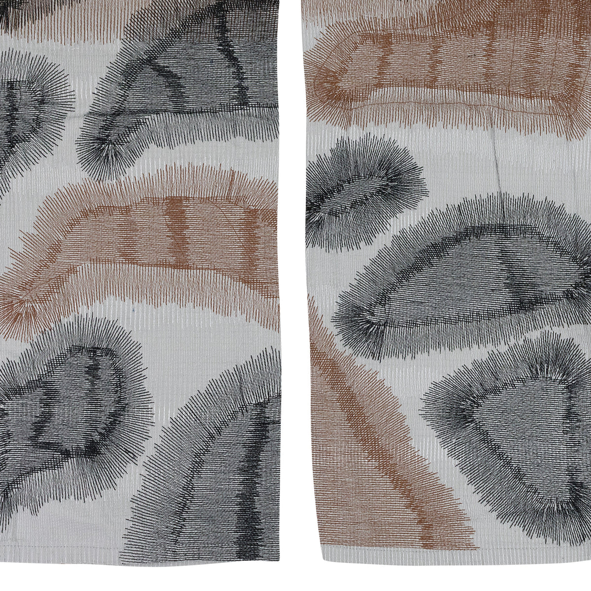 GRAY DARNING POCKET PANTS