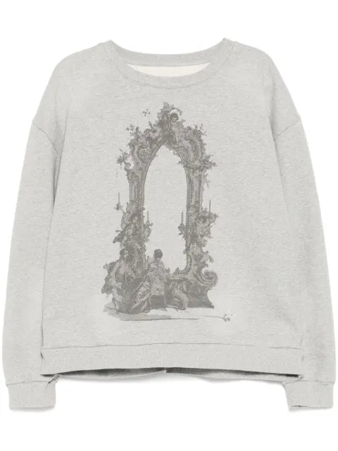 Who Decides War graphic print sweater