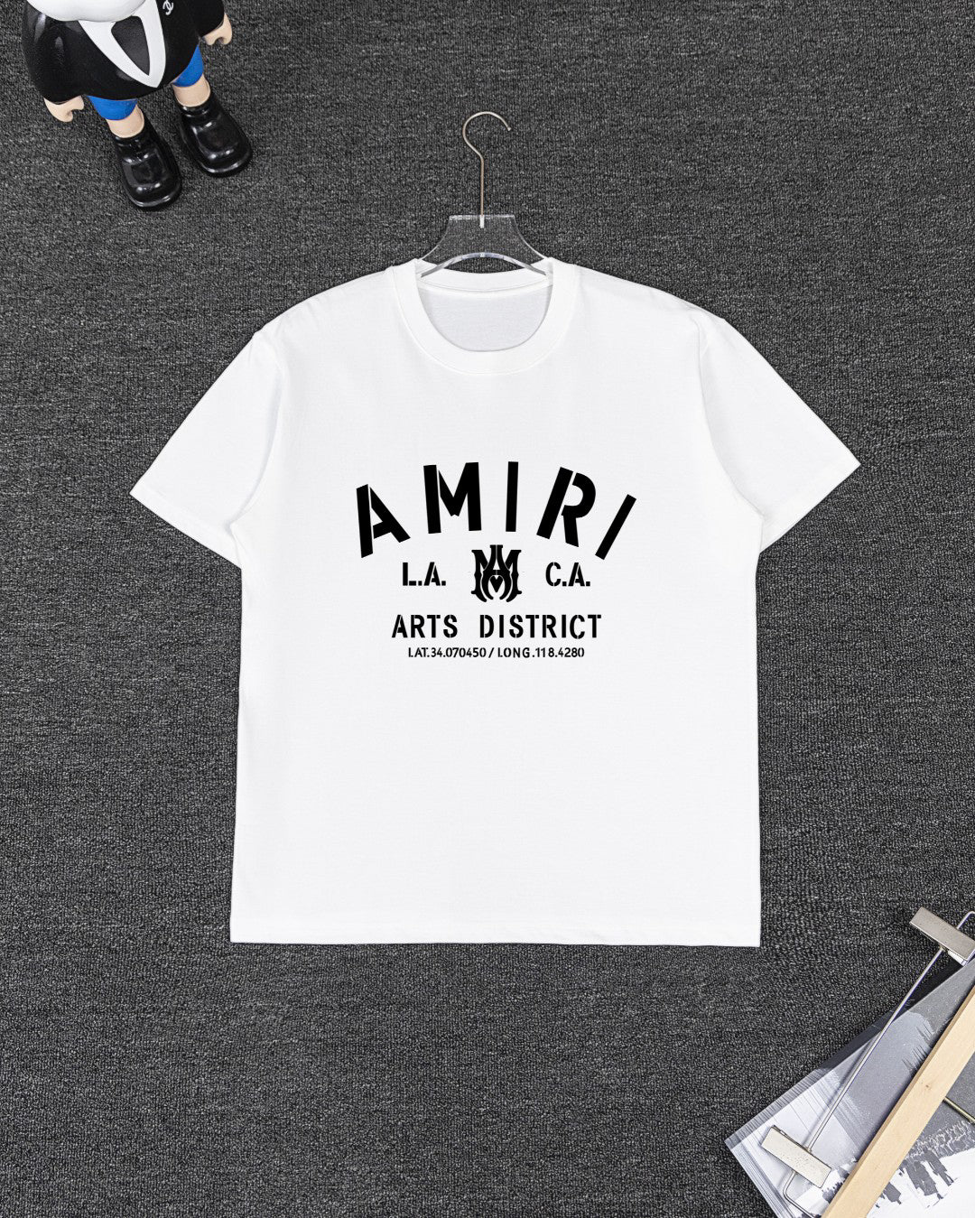 Amiri Short‑Sleeve T‑Shirt & Drawstring Shorts Two‑Piece Outfit Set