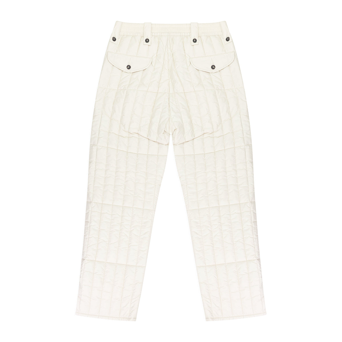 WHITE WOOLRICH FILLED PANTS