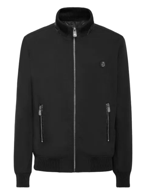Billionaire jacket with logo patch