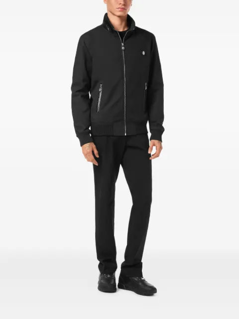 Billionaire jacket with logo patch