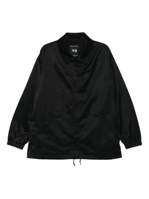 Y-3 logo-print shirt jacket