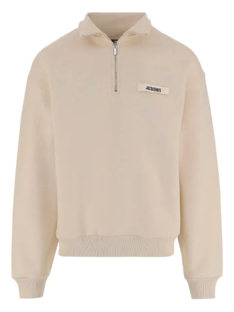 Jacquemus The Gros Grain high-collar logo sweatshirt