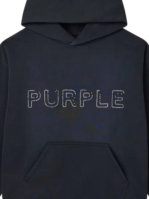 Purple Brand logo-detail hoodie