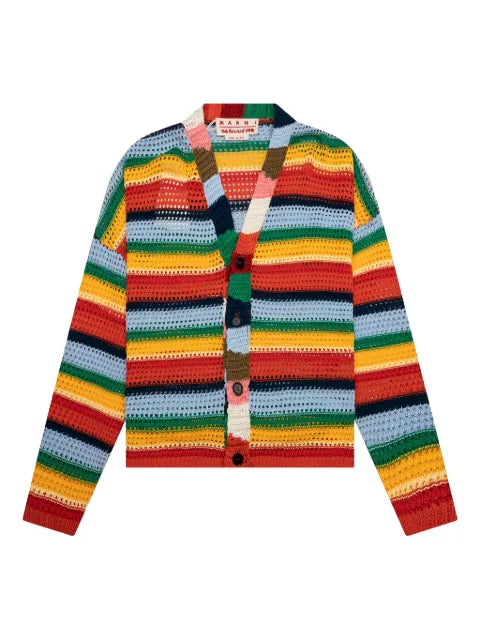 Marni x No Vacancy Inn striped crochet cardigan