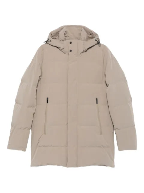 Paul & Shark Typhoon® Platinum hooded quilted jacket
