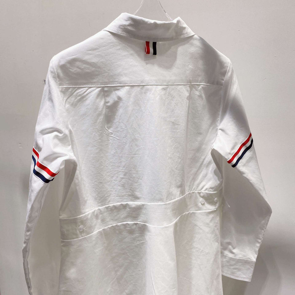 Thom Browne Women's Double Bar Tie Shirt Dress