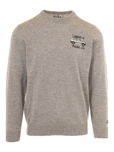 MC2 Saint Barth embroidered-detail crew-neck sweater