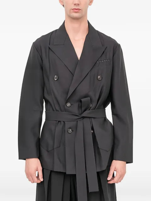 Setchu Origami double-breasted belted blazer