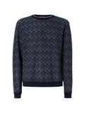 Missoni crew-neck cashmere pullover with zigzag pattern