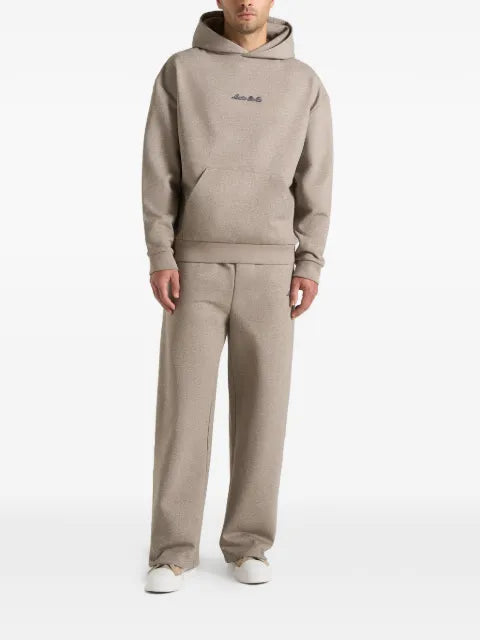 Manière De Voir JS001 in taupe signature relaxed-fit hoodie