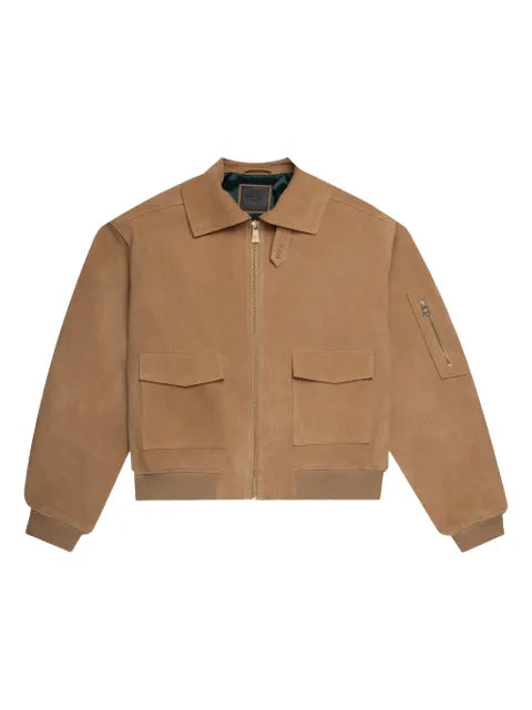 PLACE OF ËLMS pocket suede jacket