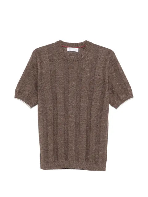 Brunello Cucinelli ribbed short-sleeve T-shirt