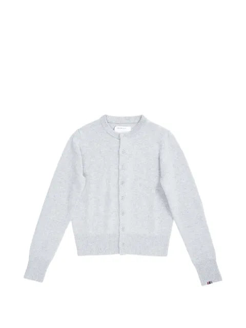 extreme cashmere crew-neck cashmere cardigan