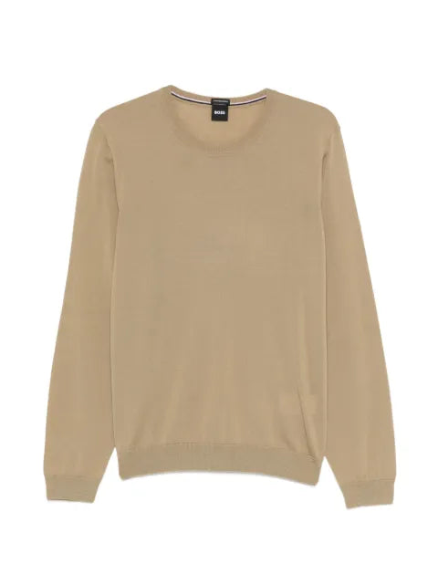BOSS slim-fit sweater in merino wool