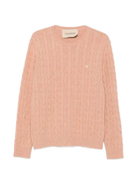 Valentino Garavani VLogo Signature cable-knit