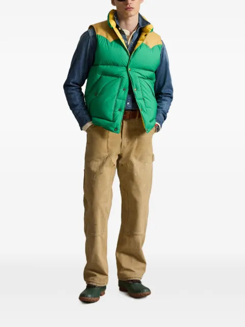 Polo Ralph Lauren contrast-yoke padded gilet