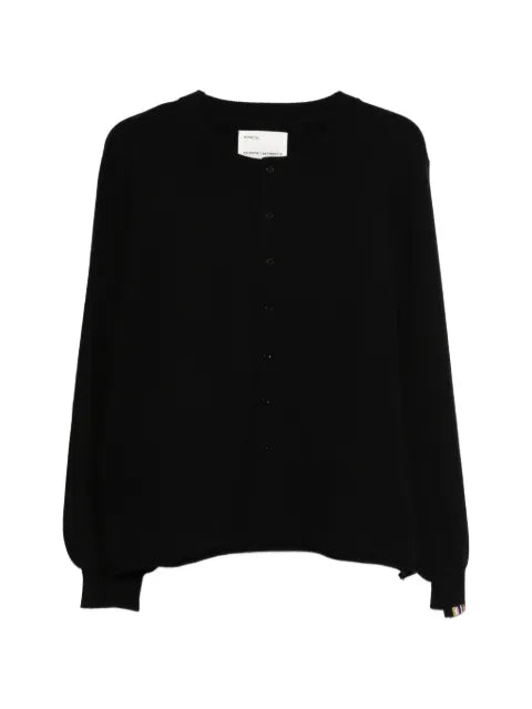 extreme cashmere Nº280 Bi Cardigan with a round neck