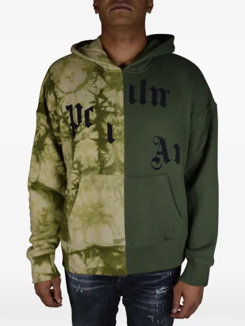Palm Angels tie-dye logo-print hoodie