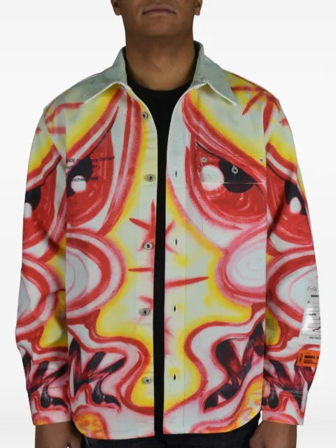 Heron Preston chest-pocket denim jacket